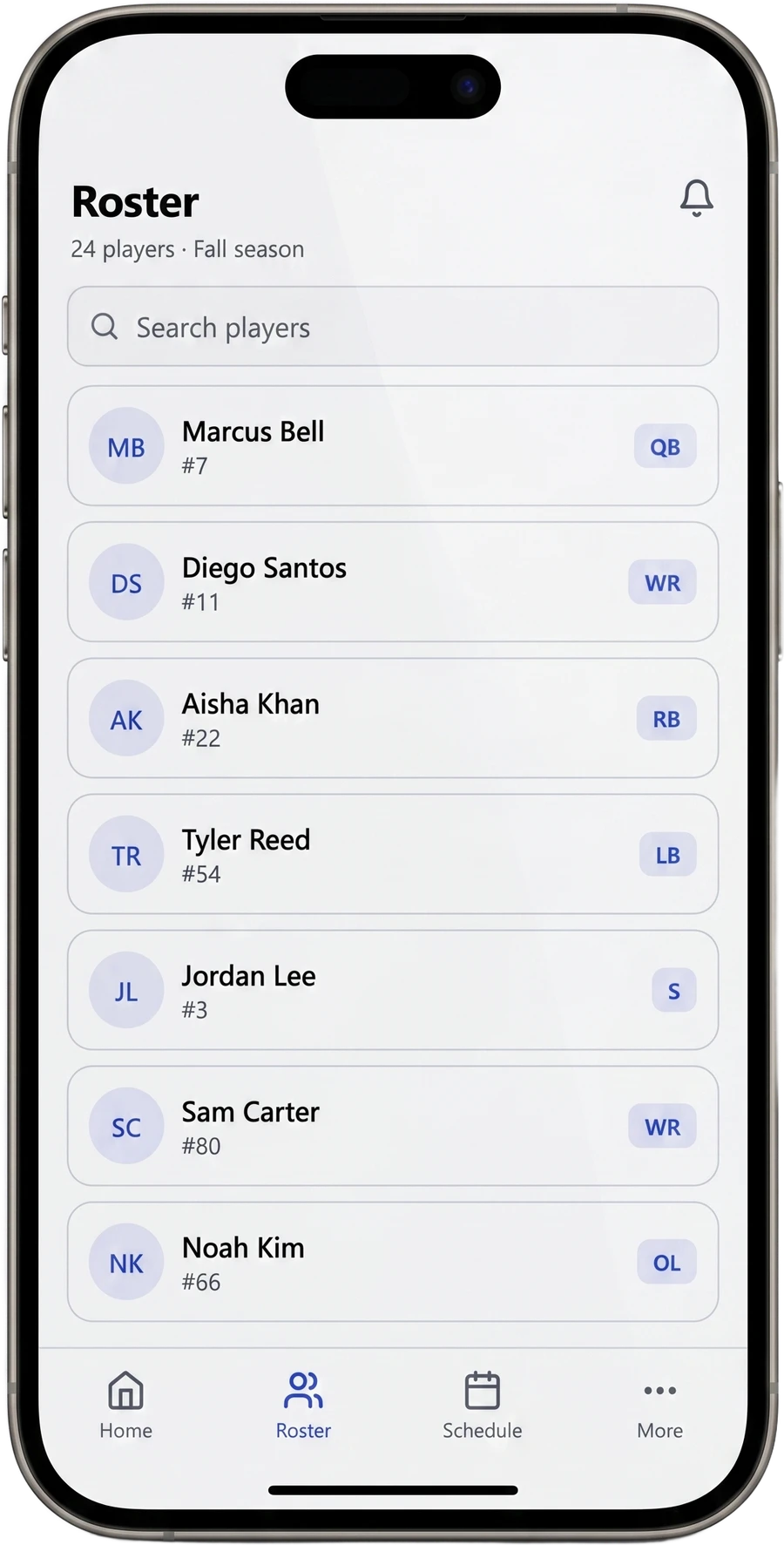 Gridly Know every player. Forget the spreadsheet. on iPhone